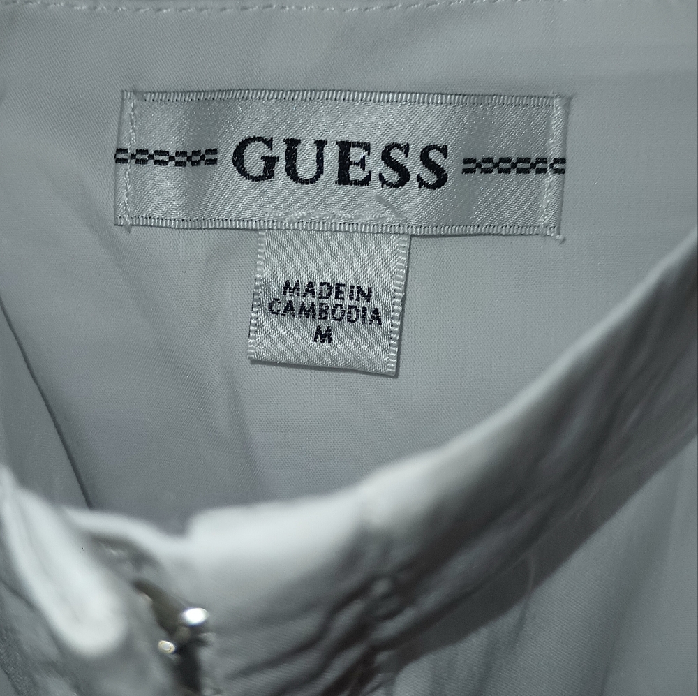 Guess Women's White Corset Crop Top M - Picture 6 of 6